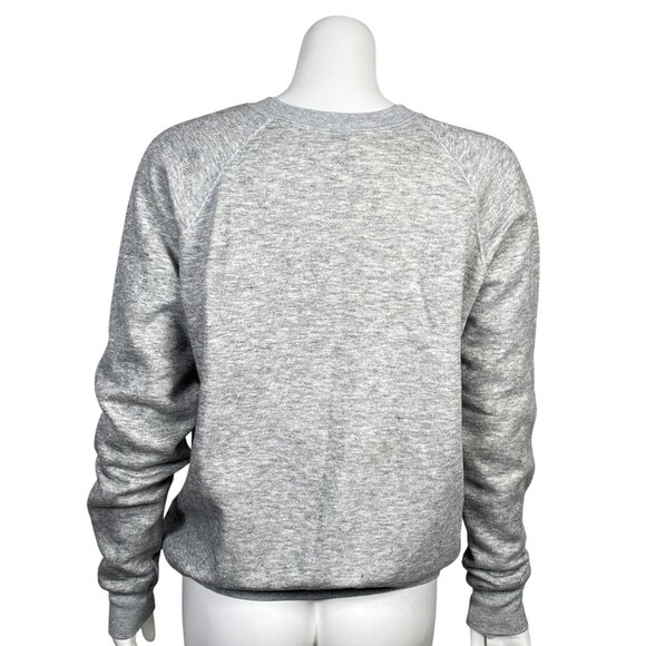 Vintage Gray Crewneck Sweatshirt Womens Size XL Blank Long Sleeve Made in USA - Picture 3 of 6